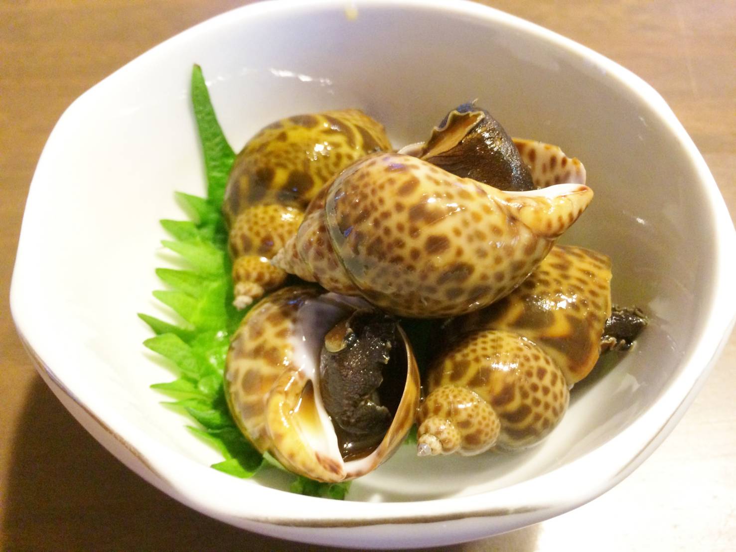 バイ貝の煮付け